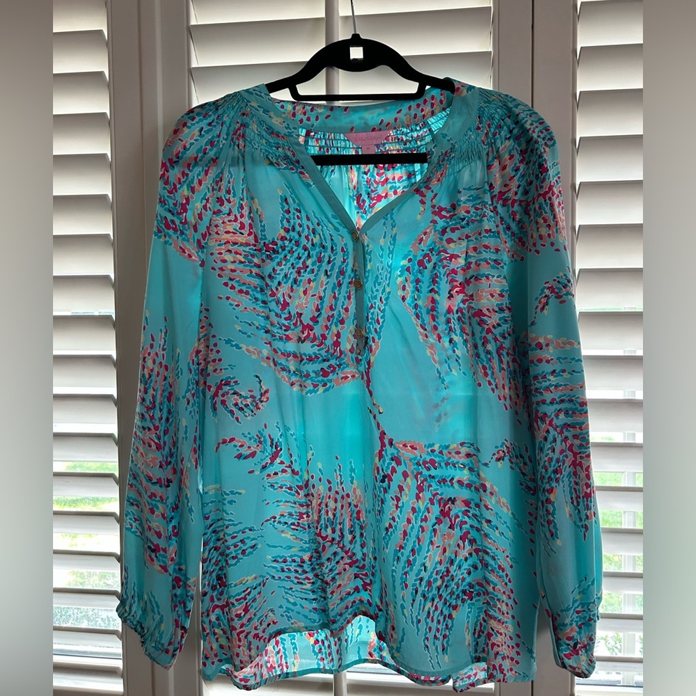 Women’s Lilly Pulitzer silk blouse